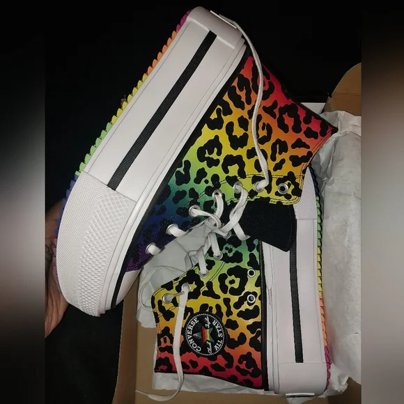 Converse Chuck Taylor All Star Lift Double Stack Platform High 'Pride 2025 - Picture 1 of 11